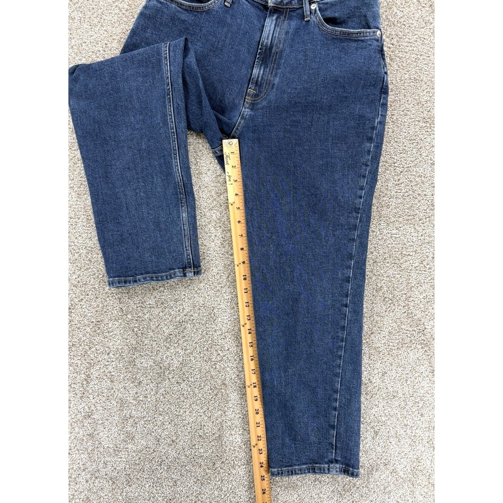 Everlane Curvy Cheeky Straight Crop Jeans Women's 29 Blue Organic Cotton Stretch - Picture 10 of 11